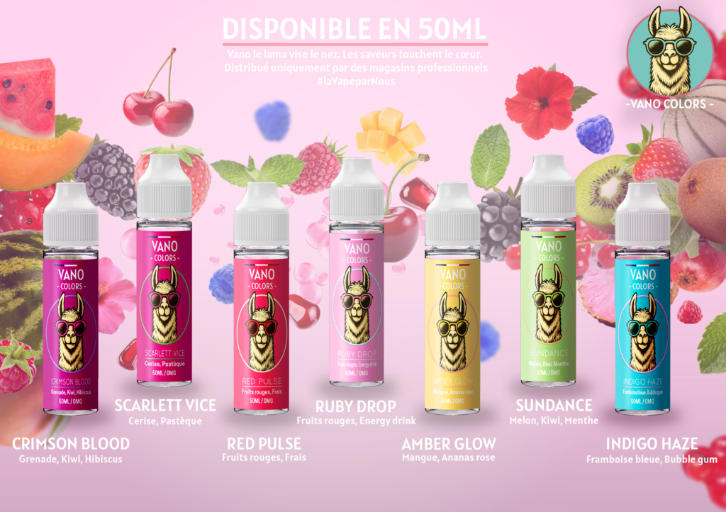 Carte des saveurs Palmeo Vape V2